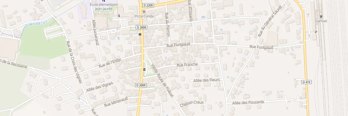 Plan du 9A Rue Franche à Gannat