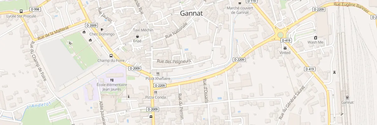 Plan du 20 Rue des Peigneurs à Gannat