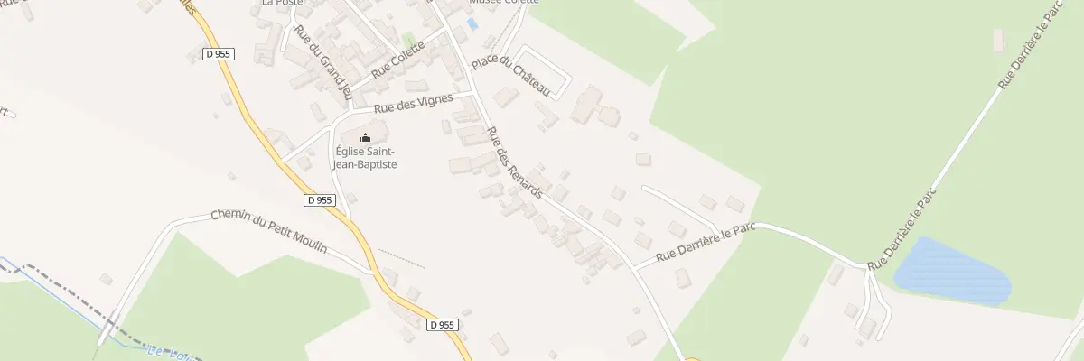 Plan du 3 Rue des Renards à Saint-Sauveur-en-Puisaye