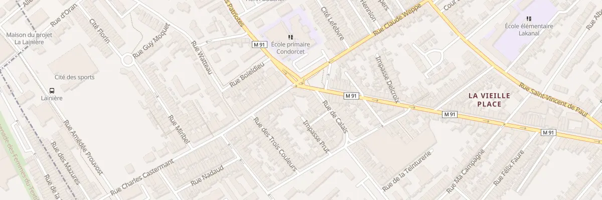 Plan du 3 Rue Charles Castermant à Wattrelos