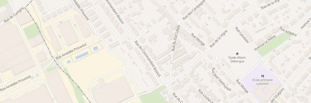 Plan du 136 Rue du Commandant Bossut à Wattrelos