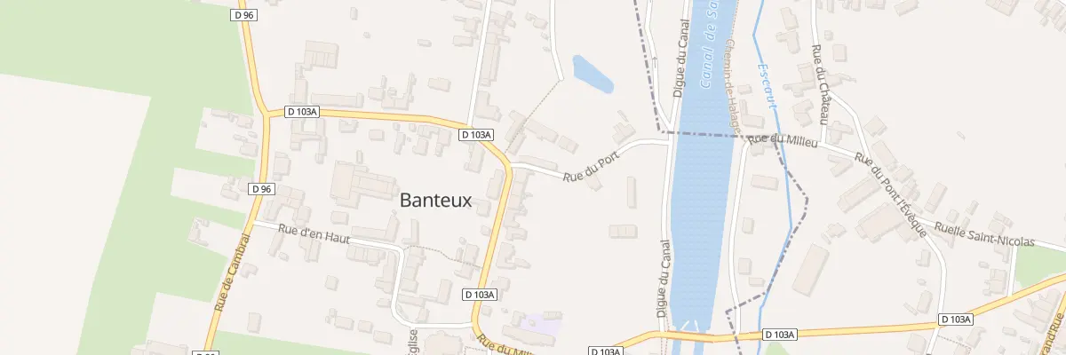 Plan du 548 Rue du Milieu à Banteux