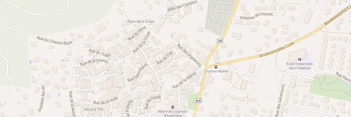 Plan du 12 Rue Saint-Verny à Cournon-d’Auvergne