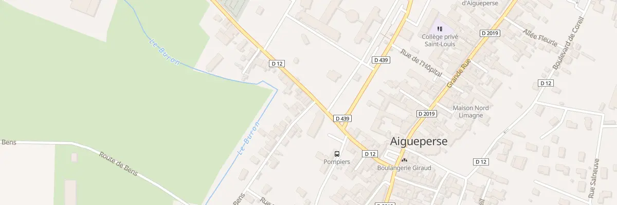 Plan du 1 Rte de Bens à Aigueperse
