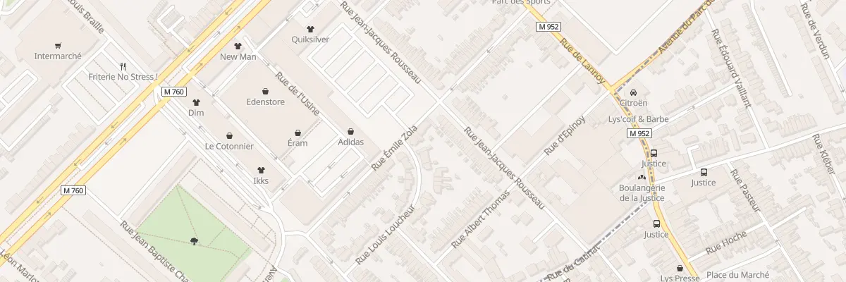 Plan du 31 Rue Emile Zola à Roubaix