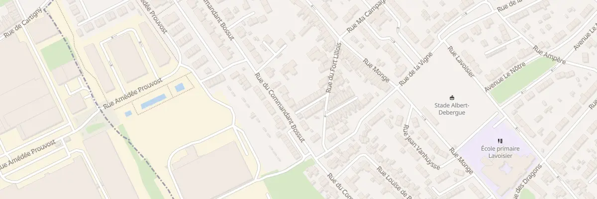 Plan du 134 Rue du Commandant Bossut à Wattrelos