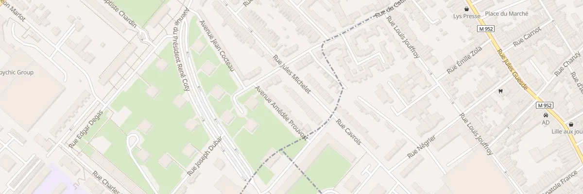 Plan du 56 Rue Jules Michelet à Roubaix
