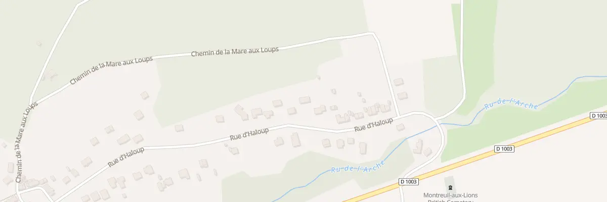 Plan du 28 Rue d’Haloup à Montreuil-aux-Lions