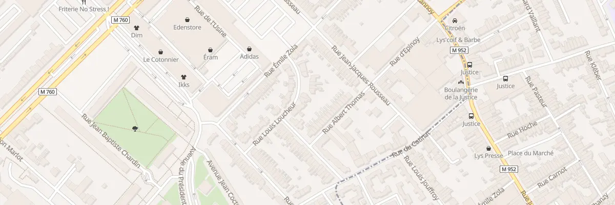 Plan du 15 Rue Louis Loucheur à Roubaix