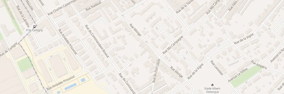 Plan du 62B Rue Monge à Wattrelos