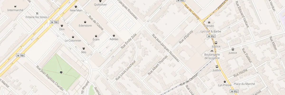Plan du 3 Rue Louis Loucheur à Roubaix