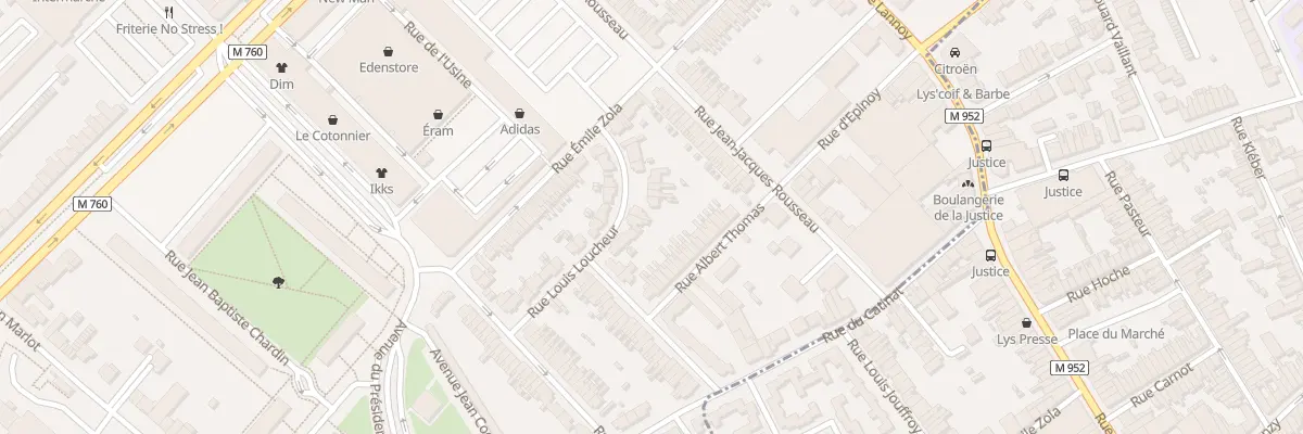 Plan du 13 Rue Louis Loucheur à Roubaix