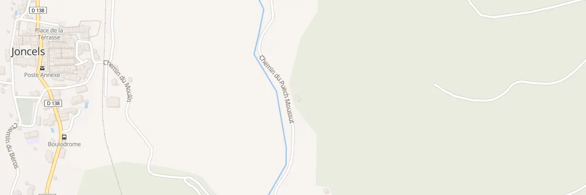 Plan du 5344F Moussur à Joncels