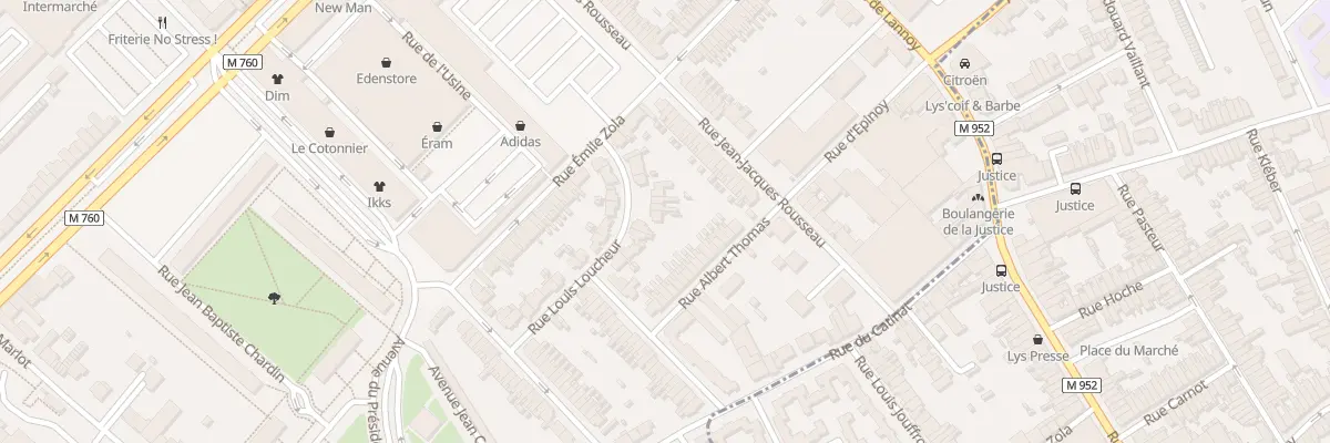 Plan du 11 Rue Louis Loucheur à Roubaix