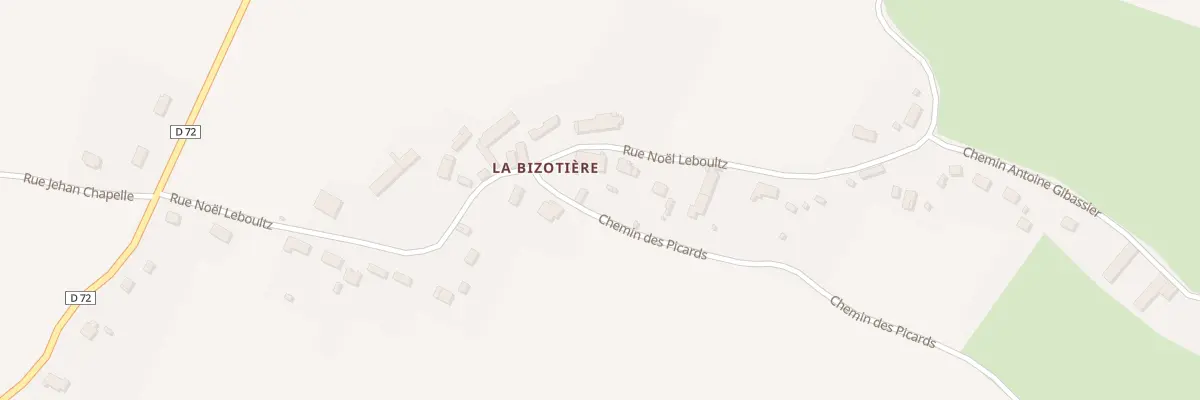 Plan du 171 La Bizoterie à Chaumot
