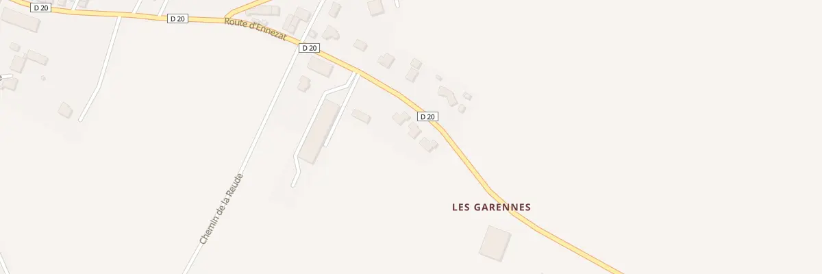 Plan du 10 Rte d’Ennezat à Clerlande