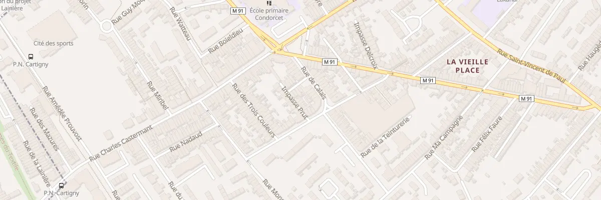 Plan du 1 Rue de Bethune Imp Prut à Wattrelos