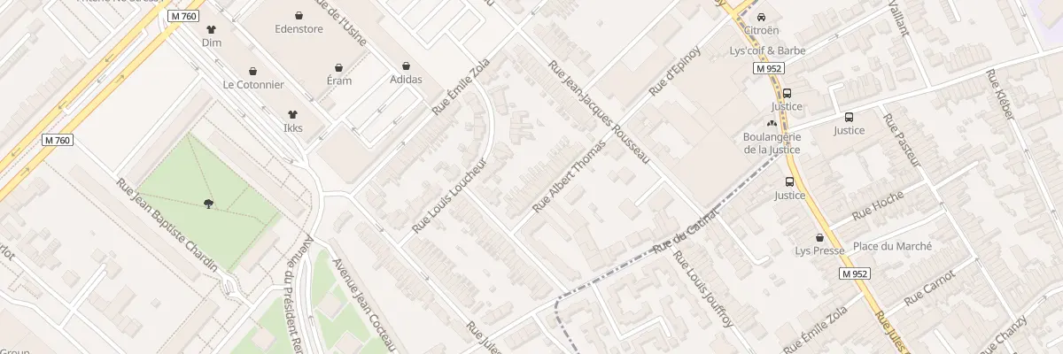 Plan du 76 Rue Albert Thomas à Roubaix