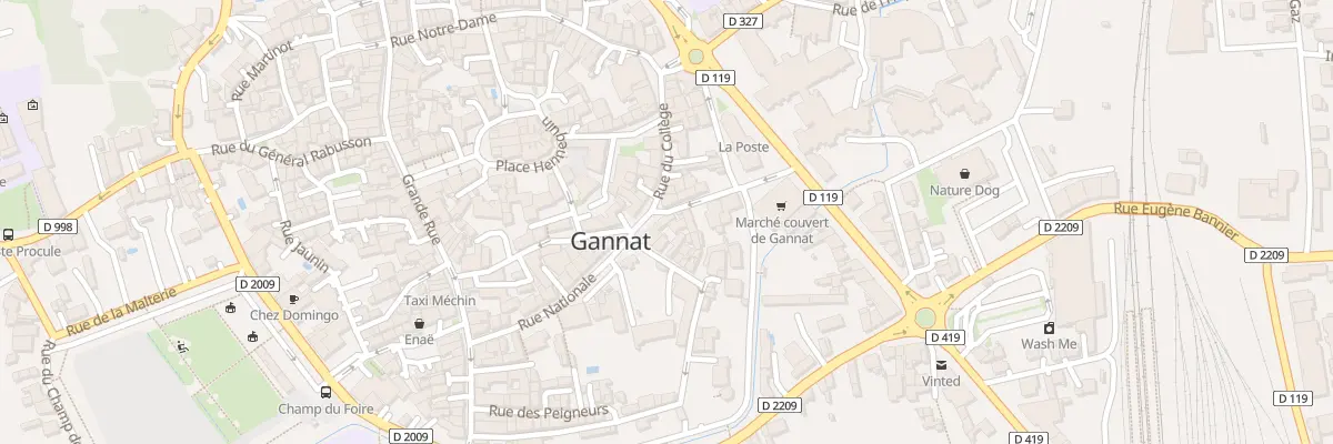 Plan du 2 Rue des Frères Bruneau à Gannat