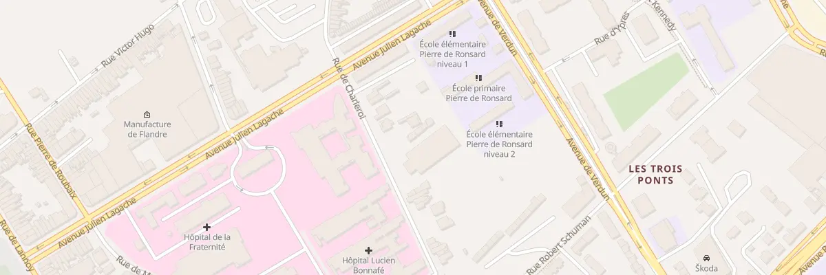 Plan du 97 Rue de Charleroi à Roubaix