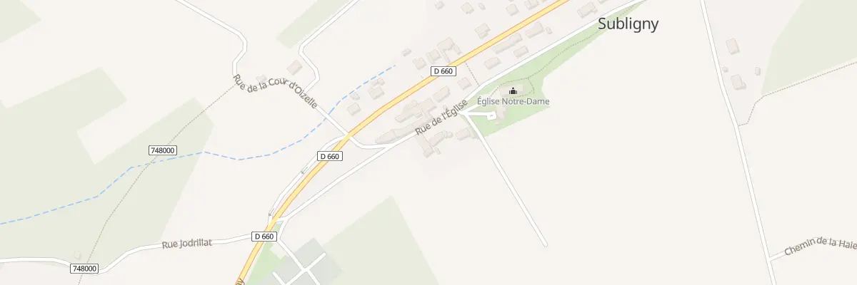 Plan du 11 Rue de l’Eglise à Subligny