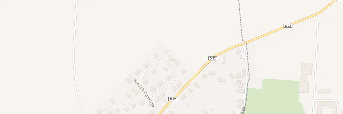 Plan du 28 Rue de la Petite Sole à Dammard