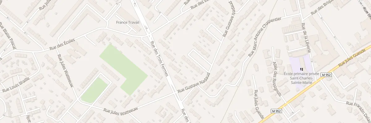 Plan du 13 Rue Gustave Nadaud à Hem