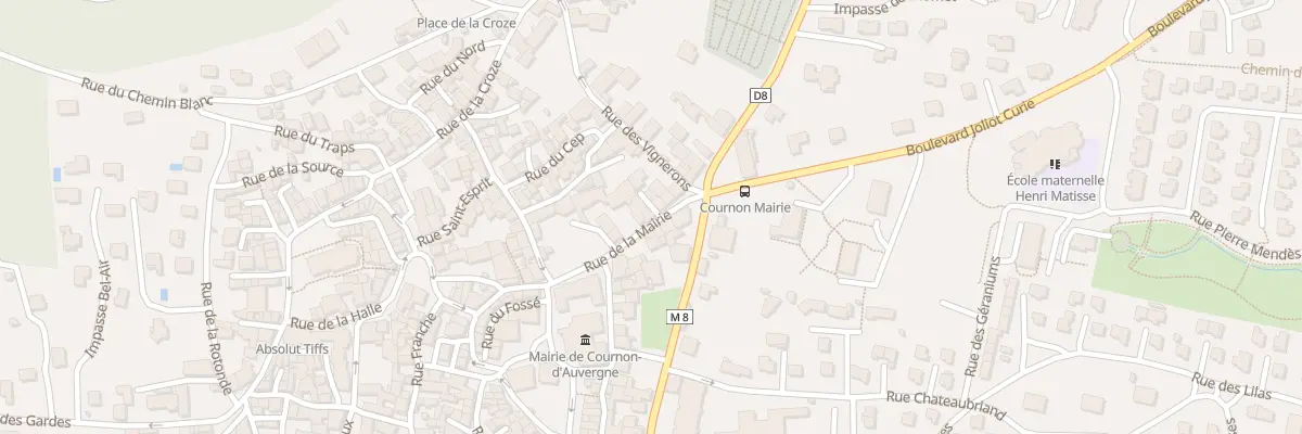 Plan du 15 Rue de la Mairie à Cournon-d’Auvergne