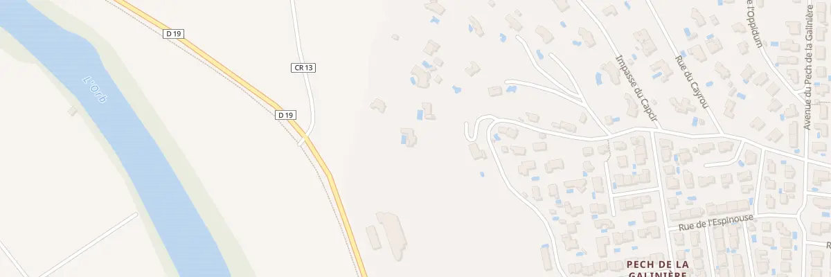 Plan du 34 Cr 13 Beziers A Pech Coucut à Béziers