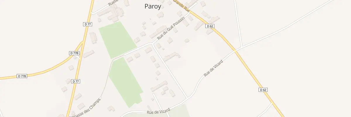 Plan du 7 Rue du Gué Poussin à Paroy