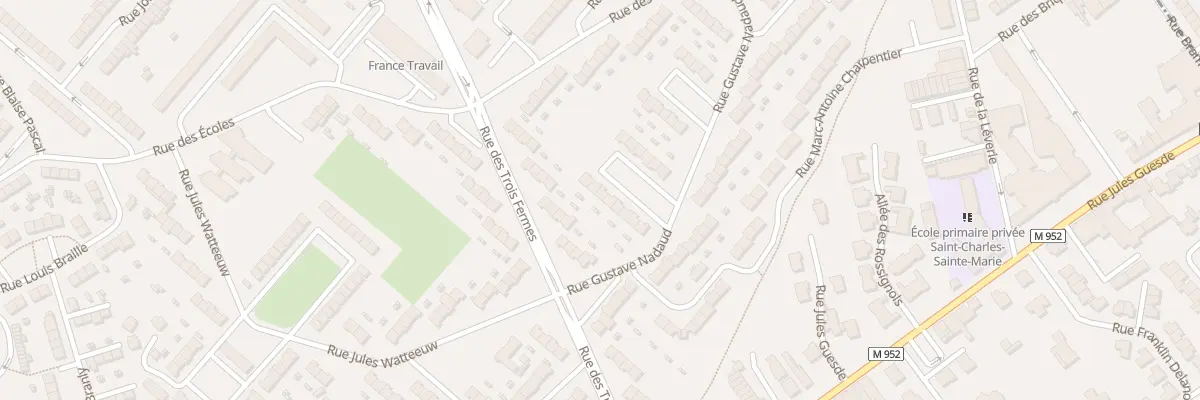 Plan du 11 Rue Gustave Nadaud à Hem