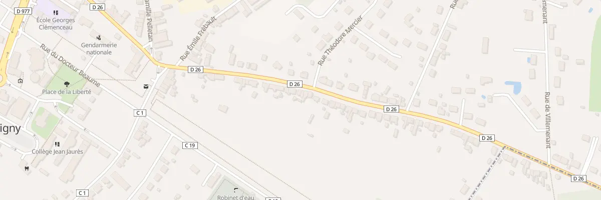 Plan du 26 Rte de Balleray à Guérigny