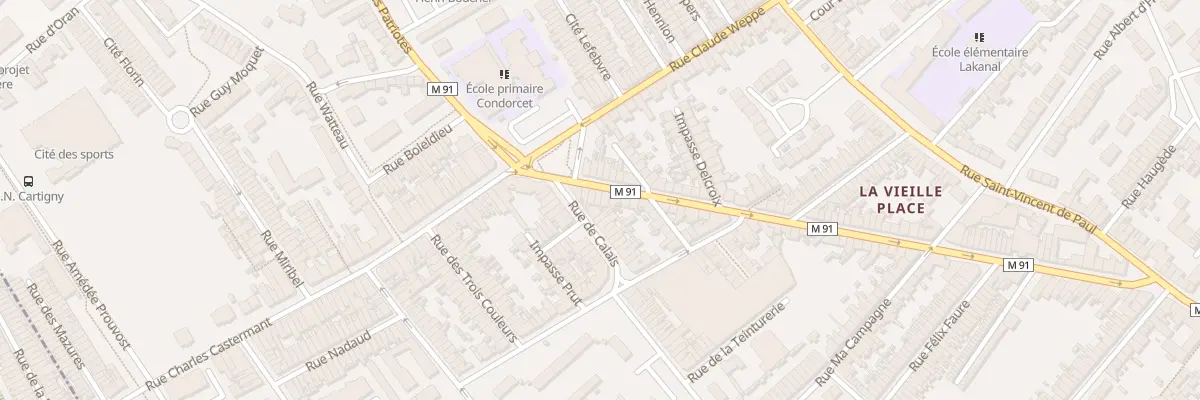 Plan du 189 Rue Henri Briffaut à Wattrelos