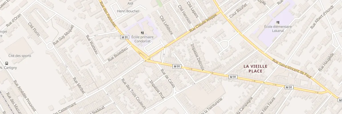 Plan du 180 Rue Henri Briffaut à Wattrelos