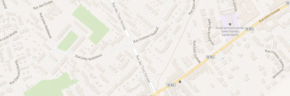 Plan du 6 Rue Gustave Nadaud à Hem
