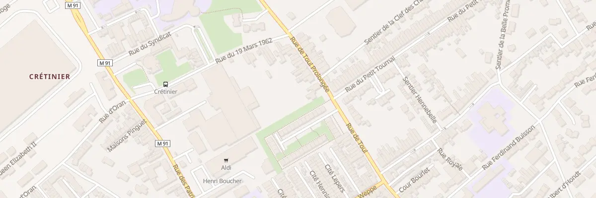 Plan du 55 Rue de Toul à Wattrelos