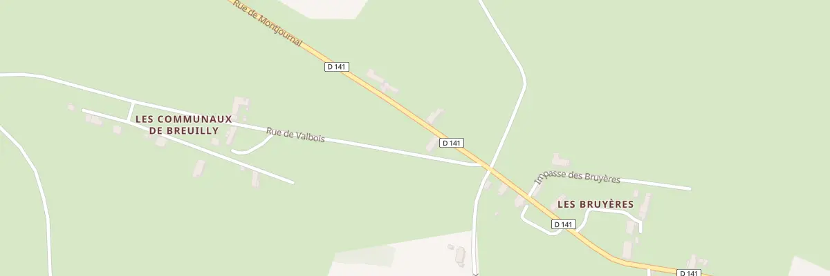 Plan du 2 Rue de Valbois à Cesset