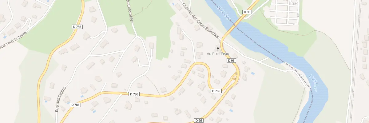 Plan du 2 Rue du Pont des Goules à Corent