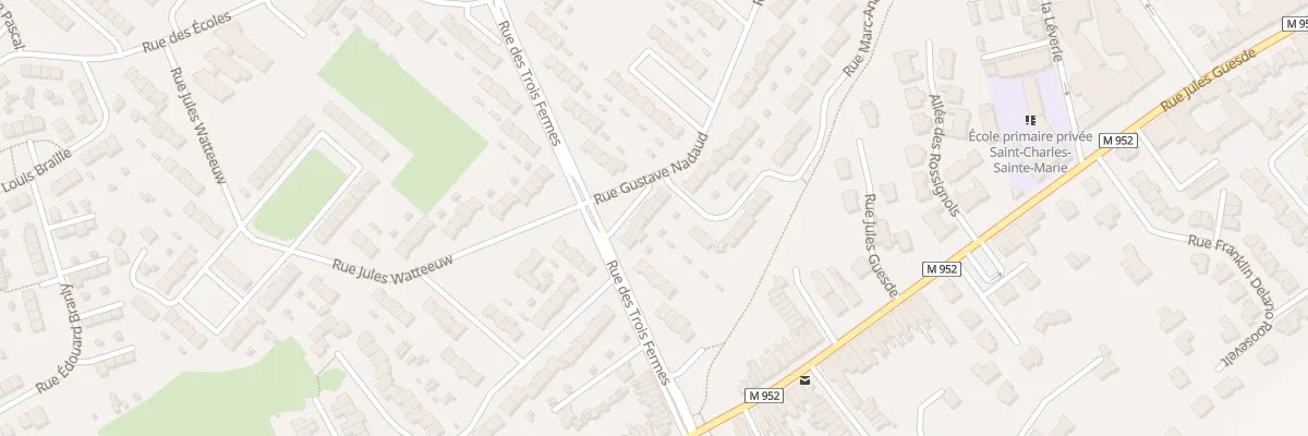 Plan du 8 Rue Gustave Nadaud à Hem