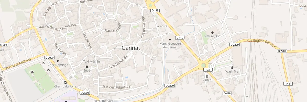 Plan du 20 Rue des Remparts à Gannat