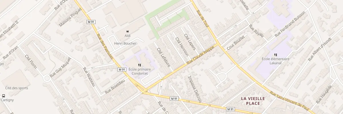 Plan du 20 Rue C Weppe Cite Lefebvre à Wattrelos