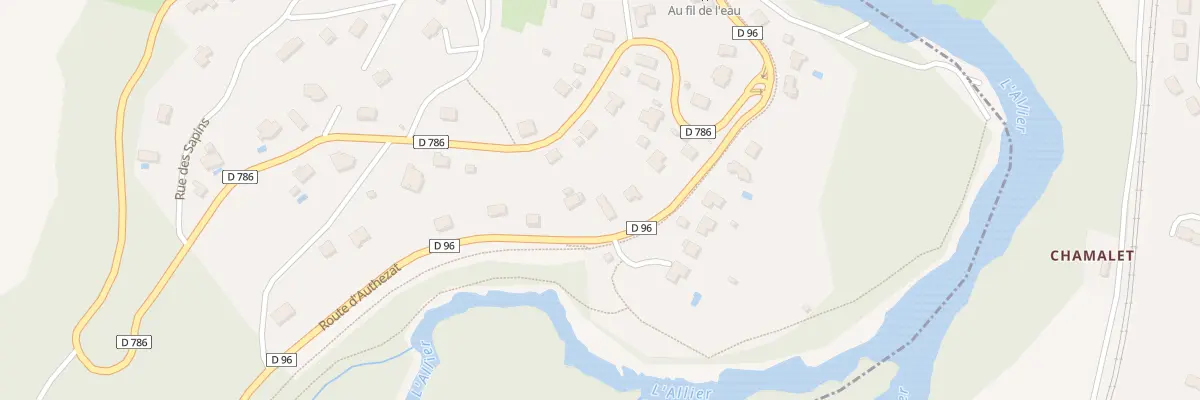 Plan du 16 Rte d’Authezat à Corent