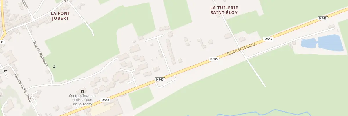 Plan du 6 Imp de la Cité Flore à Souvigny
