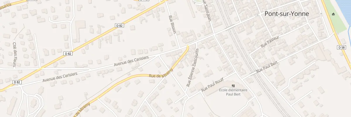 Plan du 4 Rue de Miremy à Pont-sur-Yonne