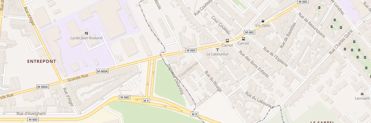 Plan du 307 Rue Carnot à Wattrelos