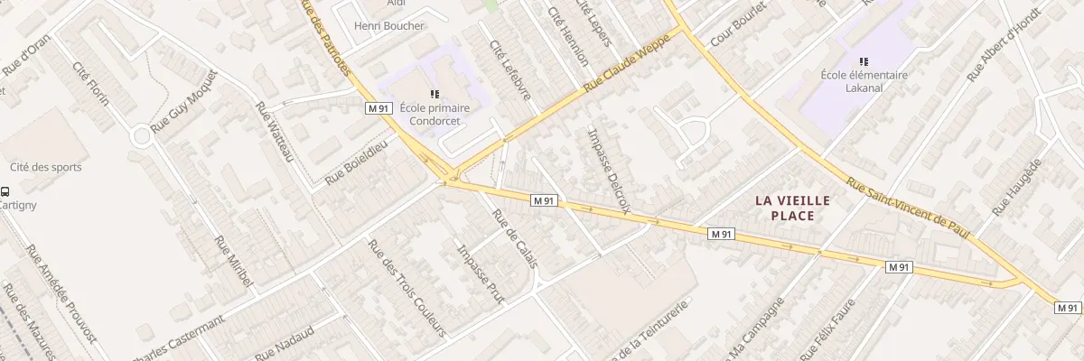 Plan du 174 Rue Henri Briffaut à Wattrelos