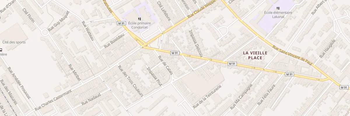 Plan du 185 Rue Henri Briffaut à Wattrelos