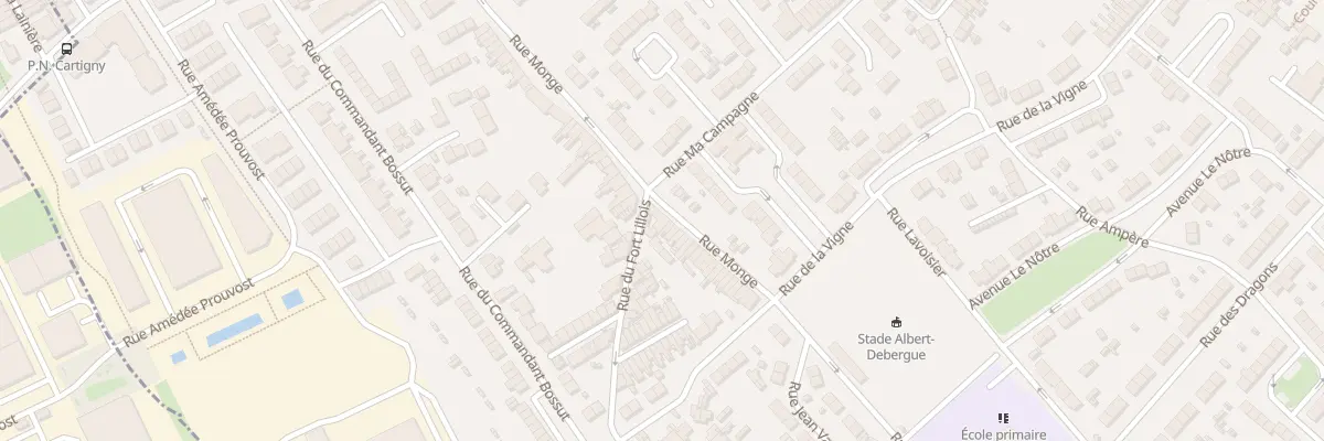 Plan du 80 Rue Monge à Wattrelos