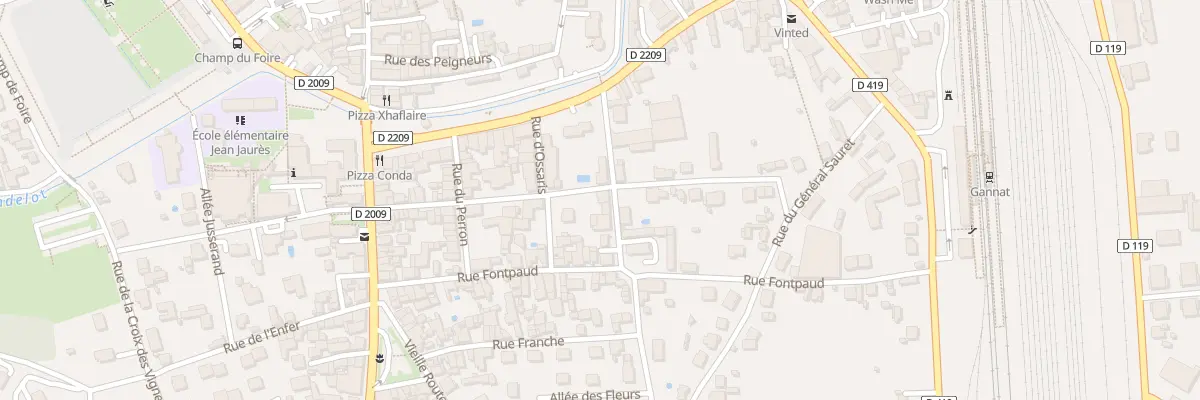 Plan du 2 Rue du Colombier Tailhardat à Gannat