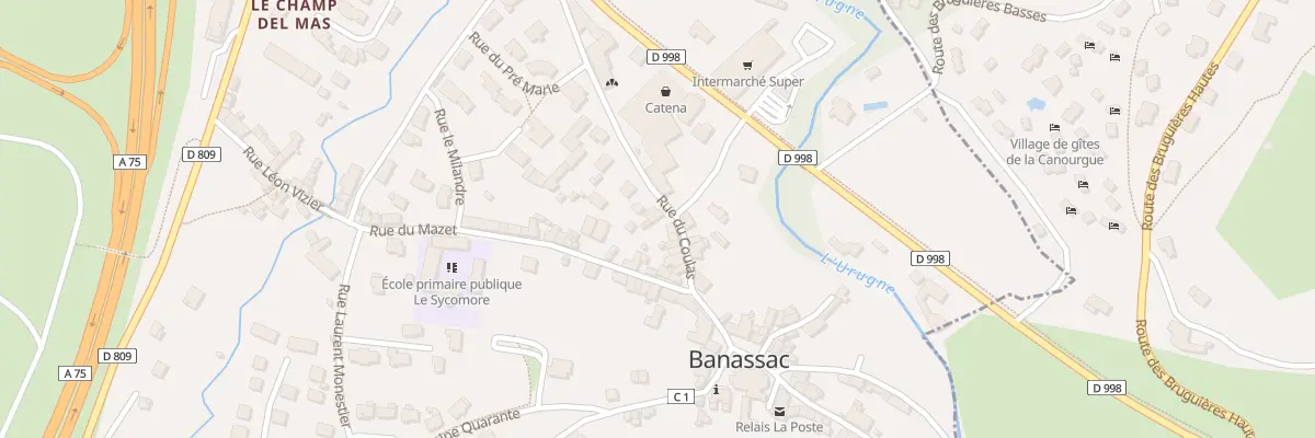Plan du 21 Rue du Coulas à Banassac-Canilhac